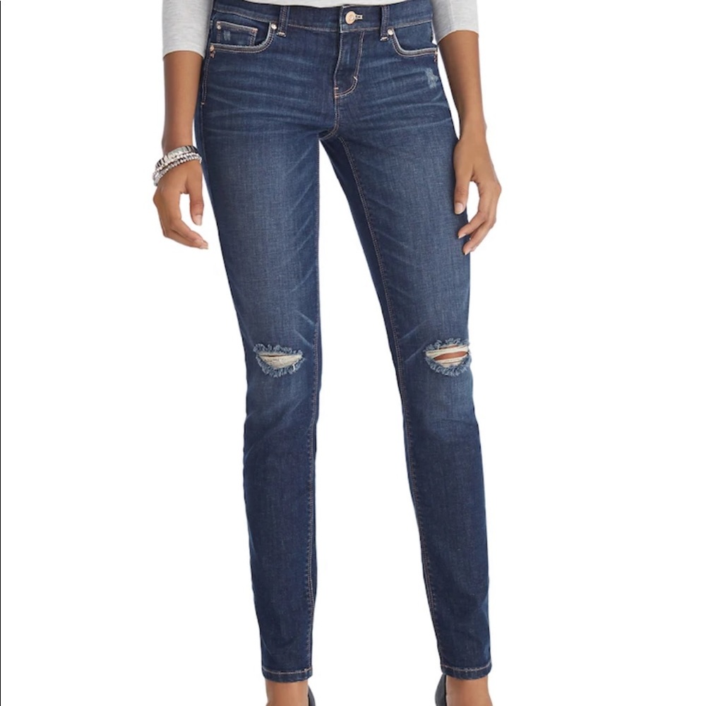 Ripped knee skinny Jean